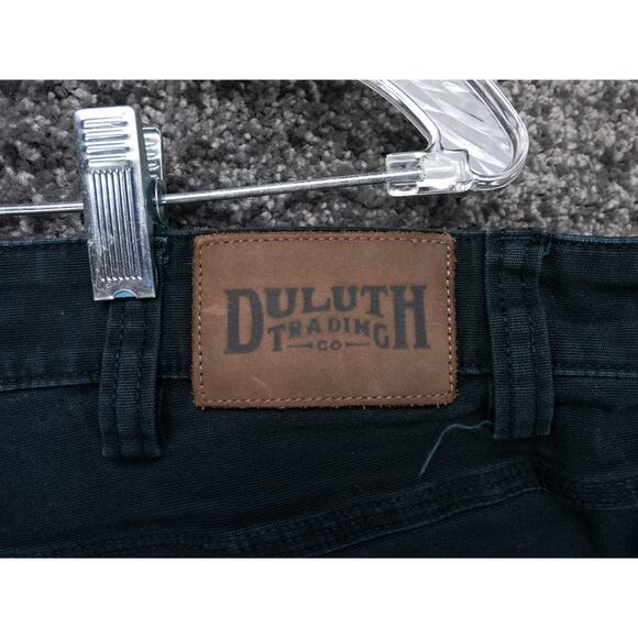 Duluth Trading Pants Mens 41x29 (Tag 44x30) Black Flex Fire Hose Canvas Workwear - Picture 13 of 13